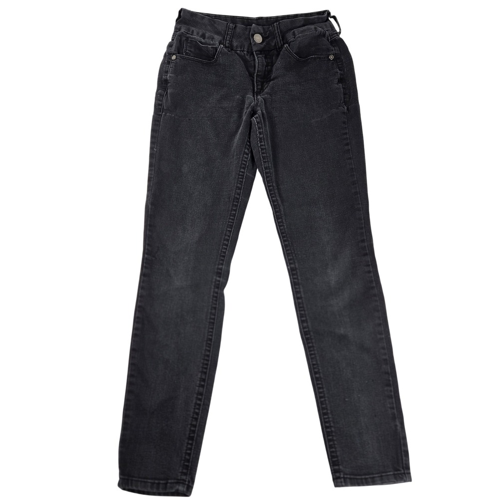 Seven7‎ TummyLess Black Wash Denim Jeans Slimming Stretch Size 26x29 80s Preppy